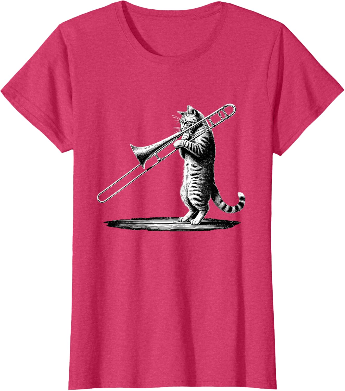 Cat Playing Trombone Player Trombonist Instrument T-Shirt