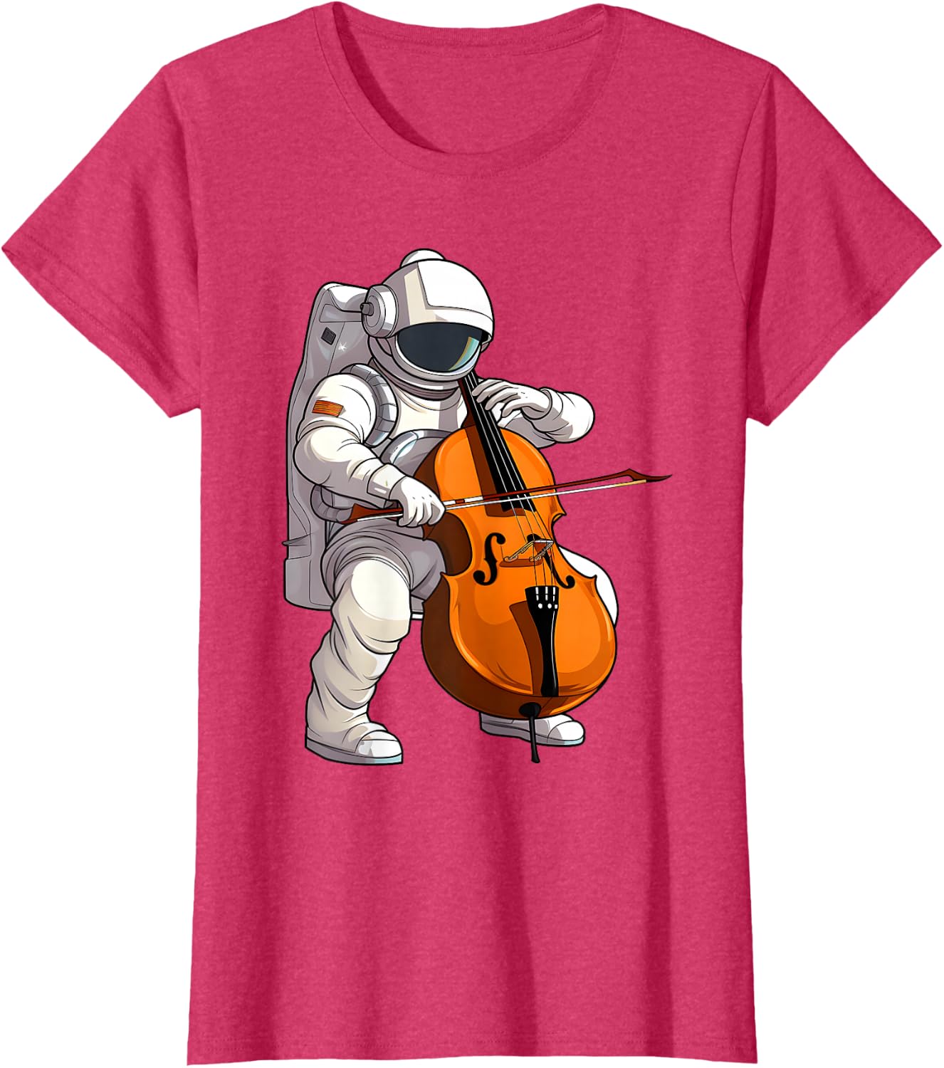 Cool Cello Art Cellist Music Cello Player Astronaut Design T-Shirt