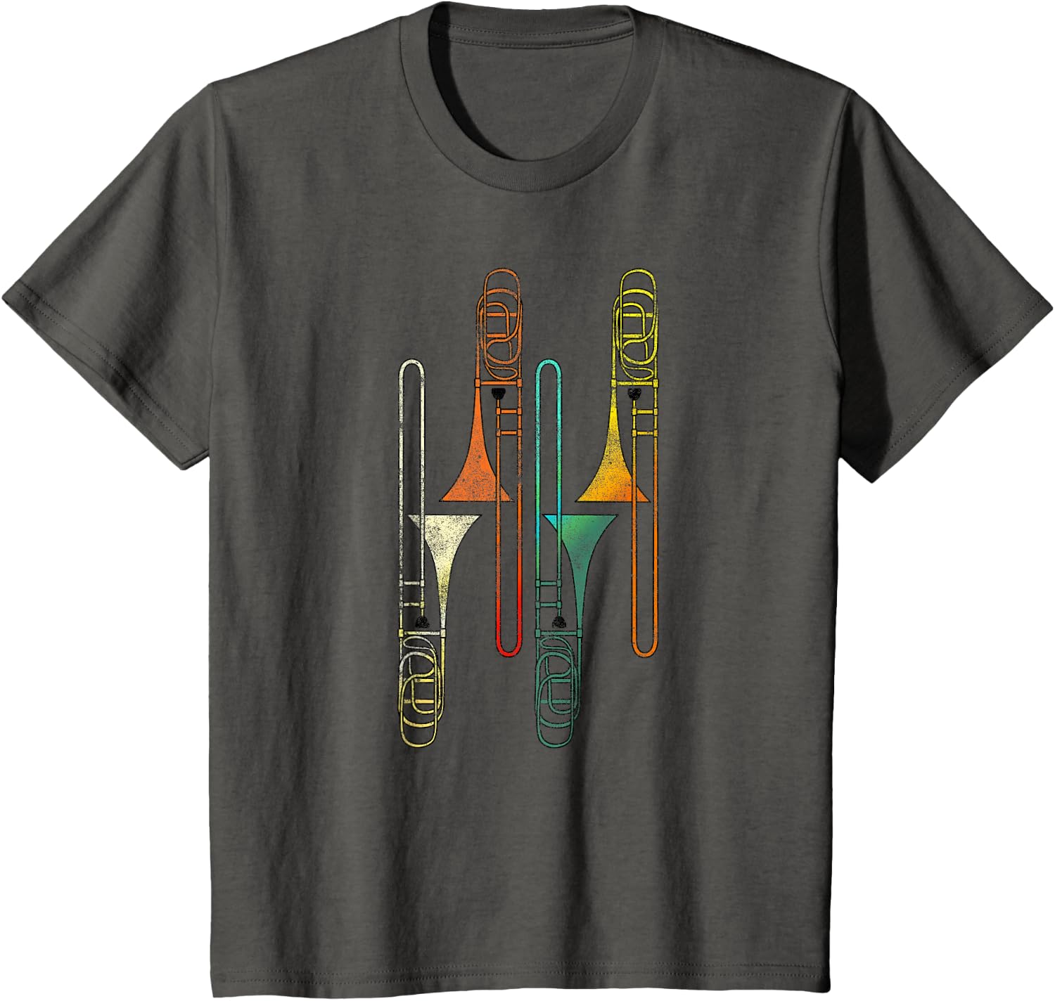 Retro Trombone - Jazz T-Shirt