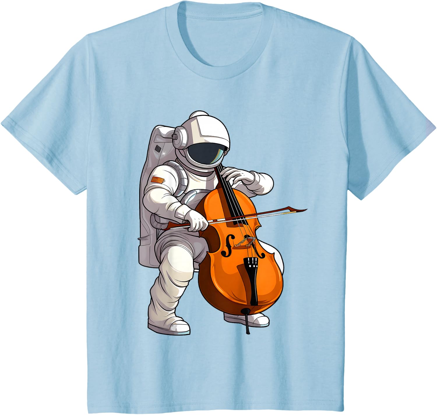 Cool Cello Art Cellist Music Cello Player Astronaut Design T-Shirt