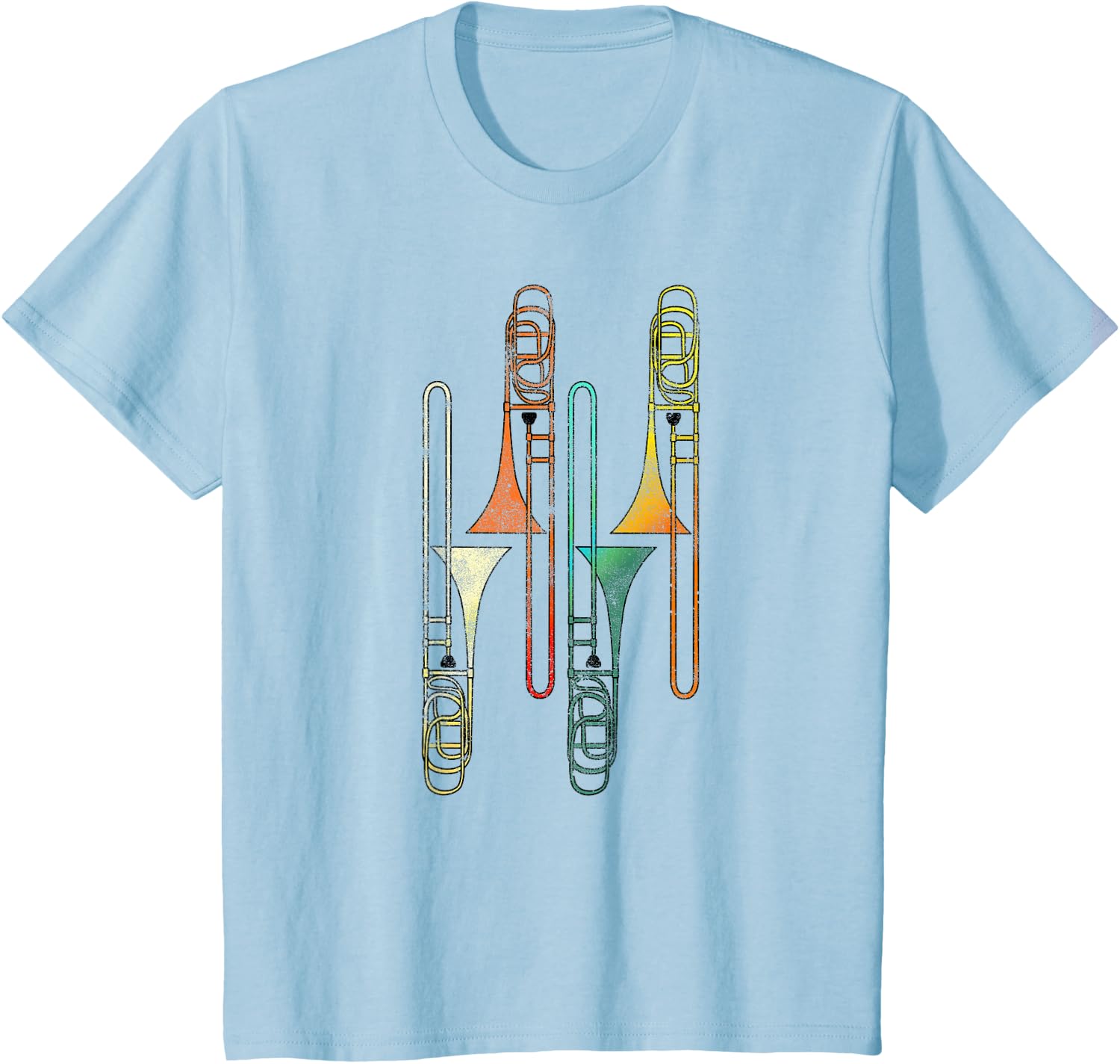 Retro Trombone - Jazz T-Shirt