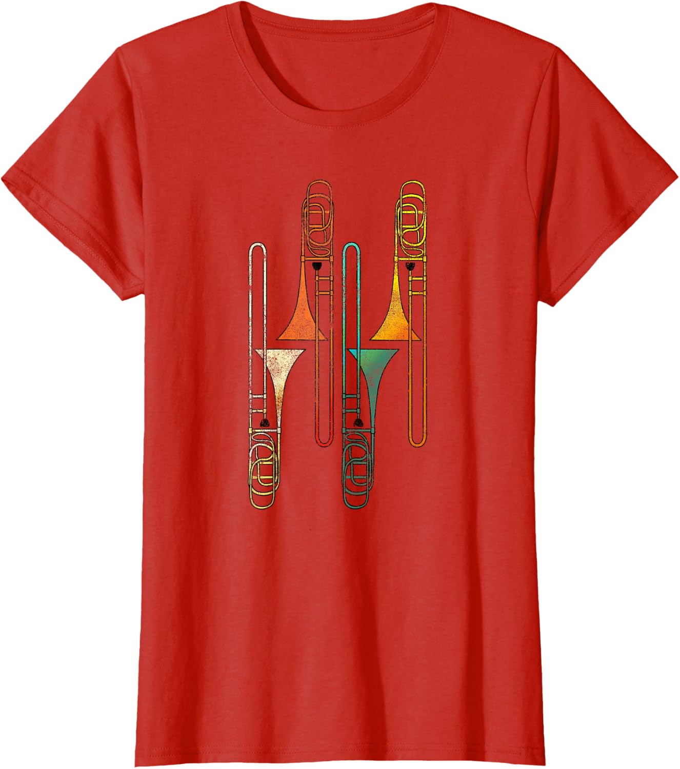 Retro Trombone - Jazz T-Shirt