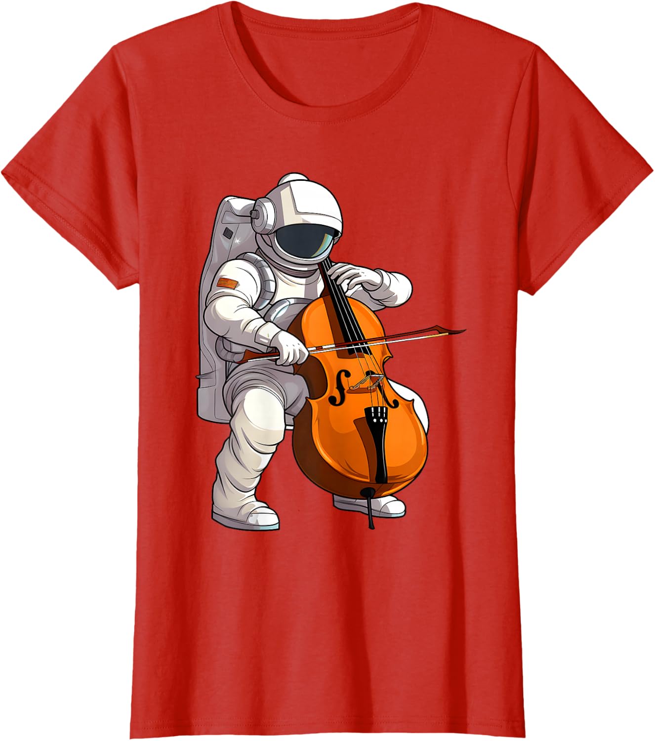 Cool Cello Art Cellist Music Cello Player Astronaut Design T-Shirt