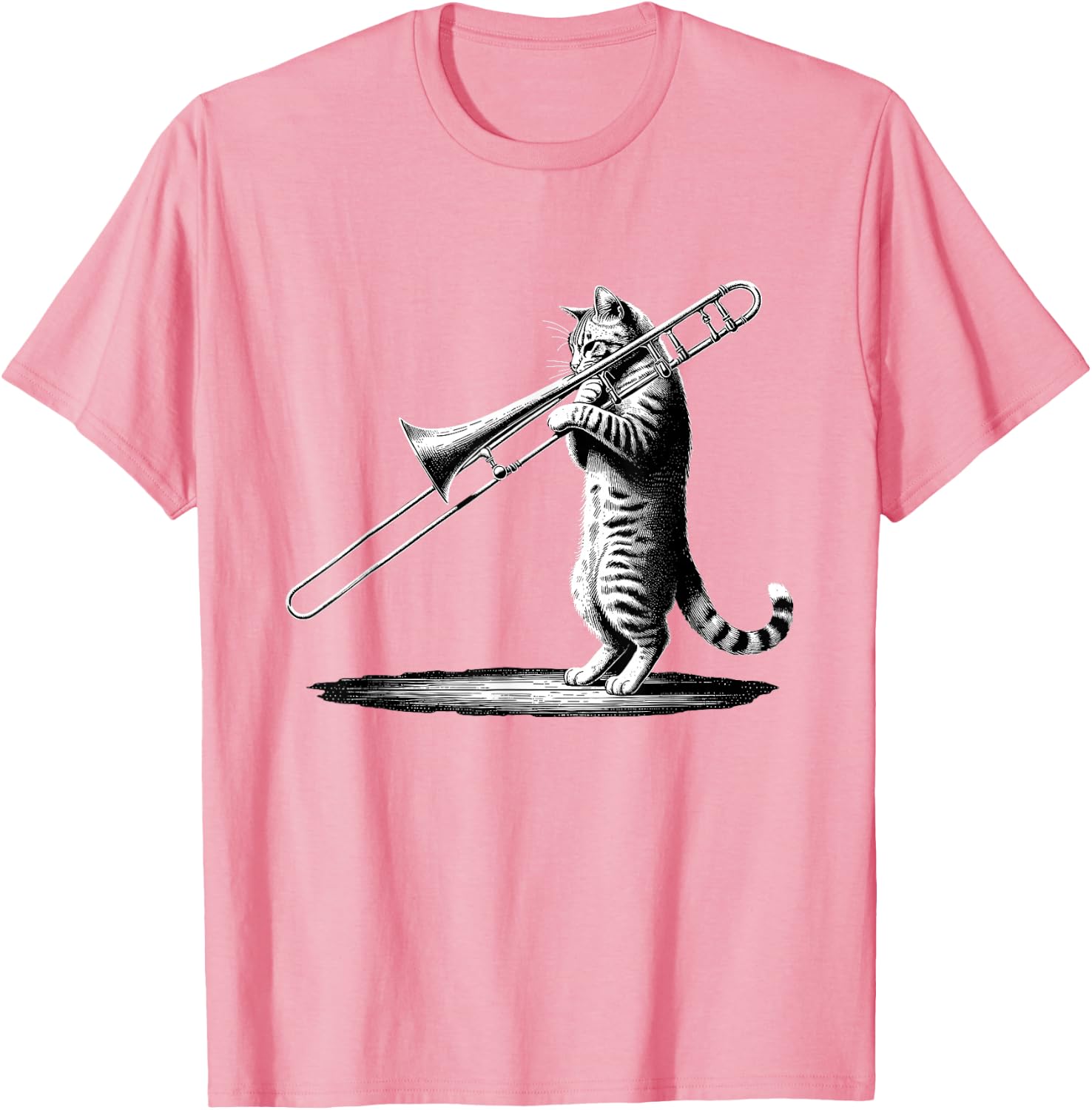 Cat Playing Trombone Player Trombonist Instrument T-Shirt