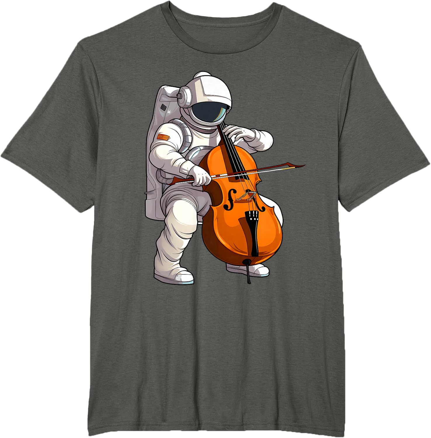 Cool Cello Art Cellist Music Cello Player Astronaut Design T-Shirt