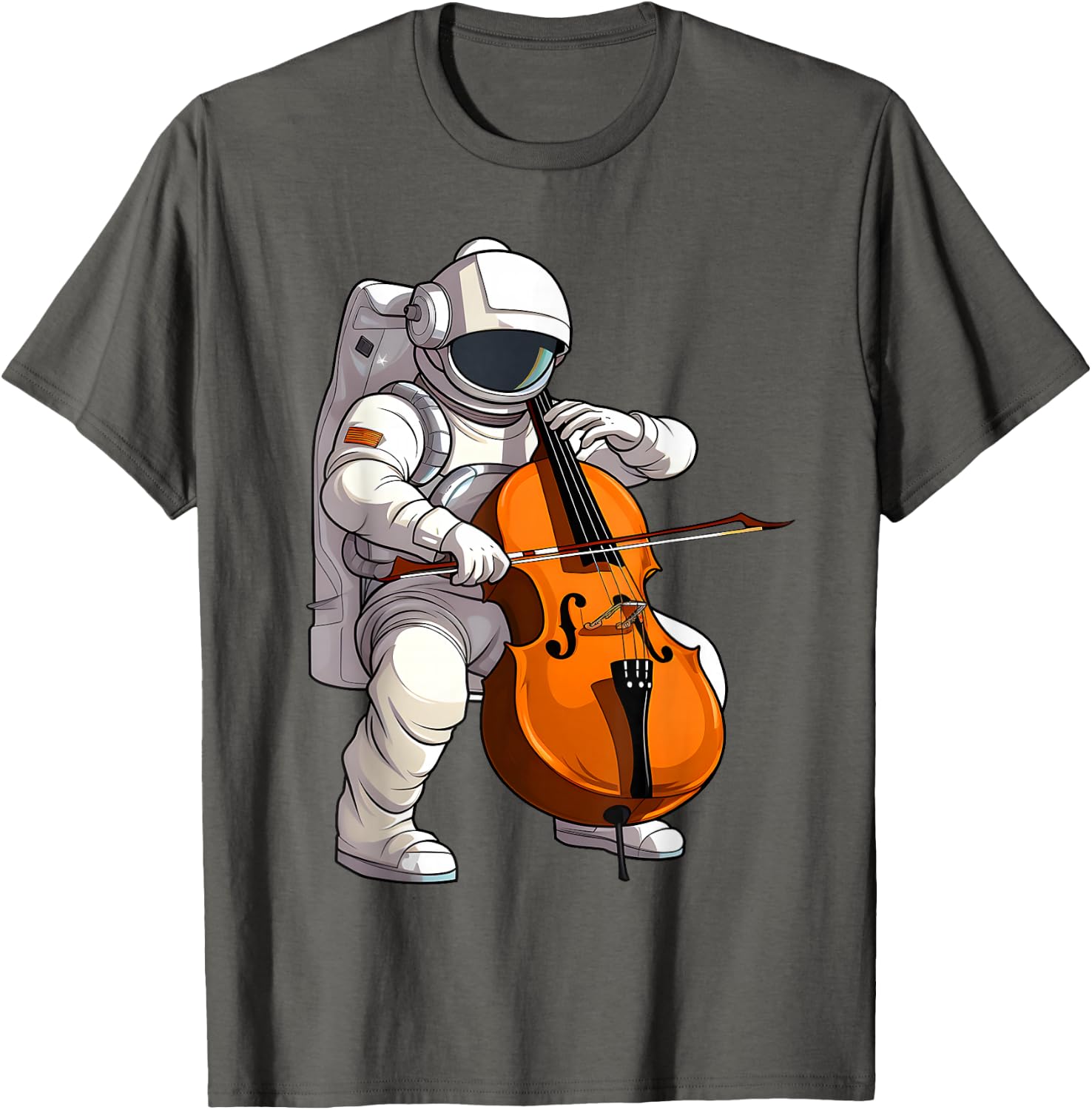 Cool Cello Art Cellist Music Cello Player Astronaut Design T-Shirt