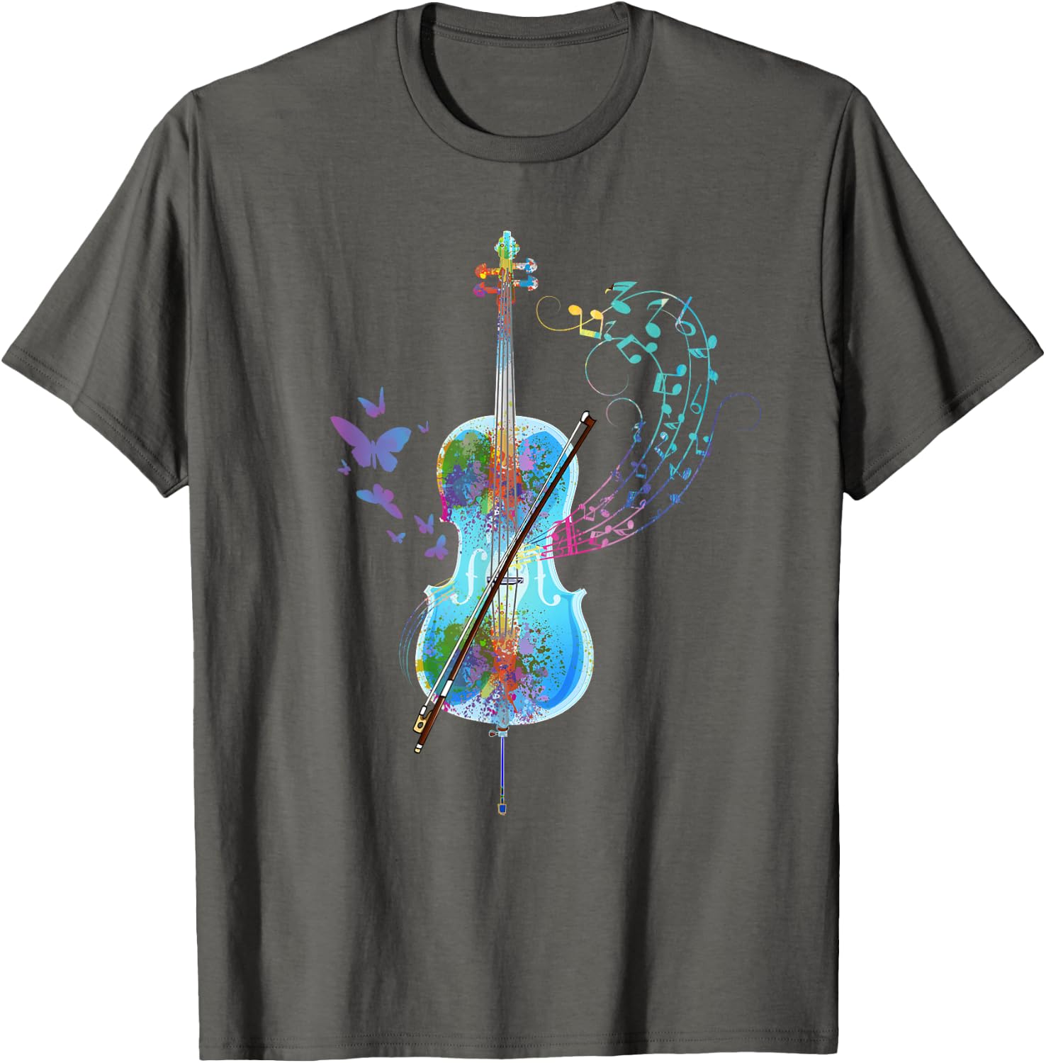 Classical Musical Instrument Colorful Cello T-Shirt