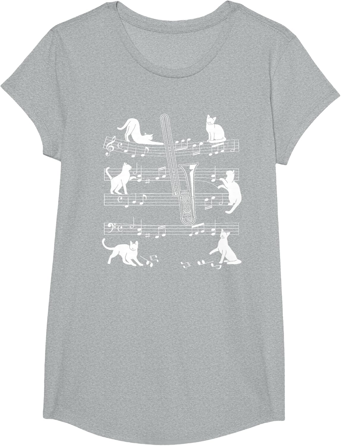 Trombonist Cats for Cat Loving Trombone Players T-Shirt
