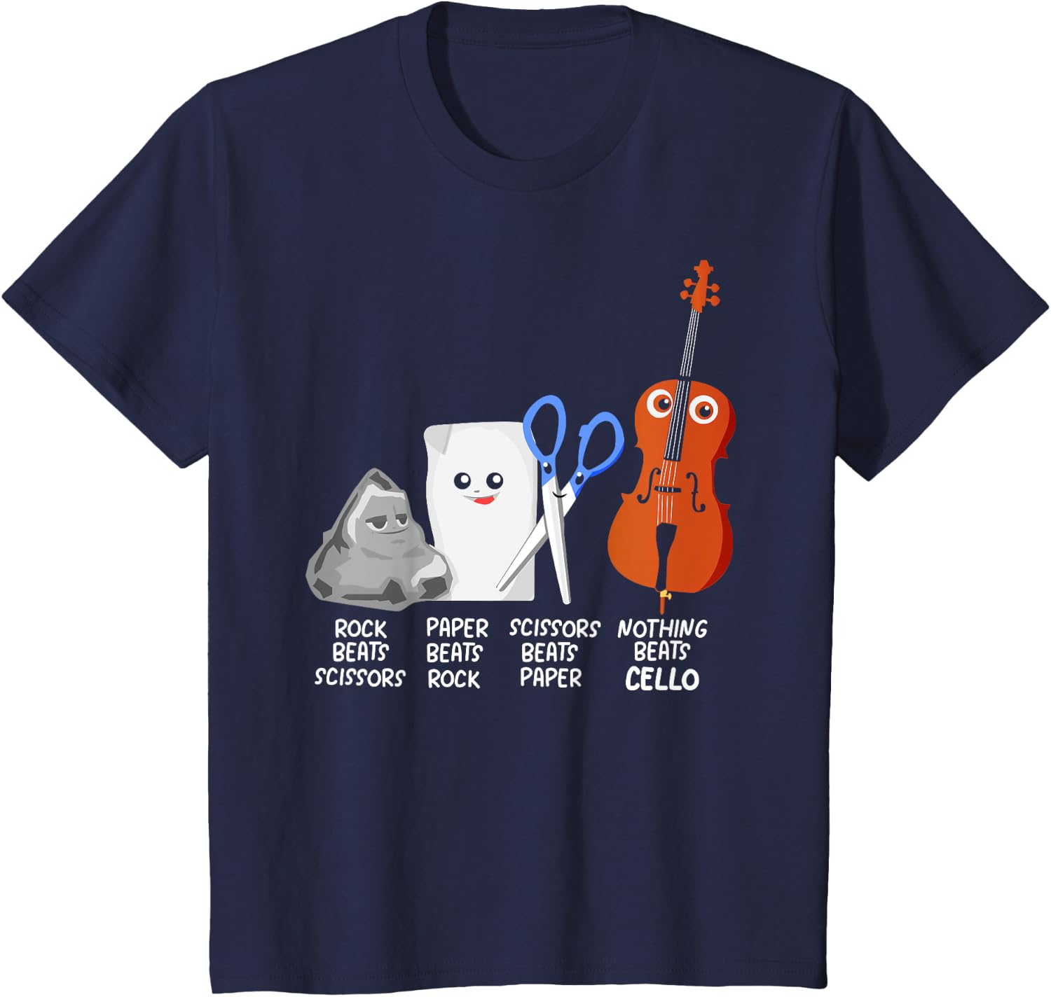 Nothing Beats Cello Quote Shirt Funny Cellist Gift Kids T-Shirt