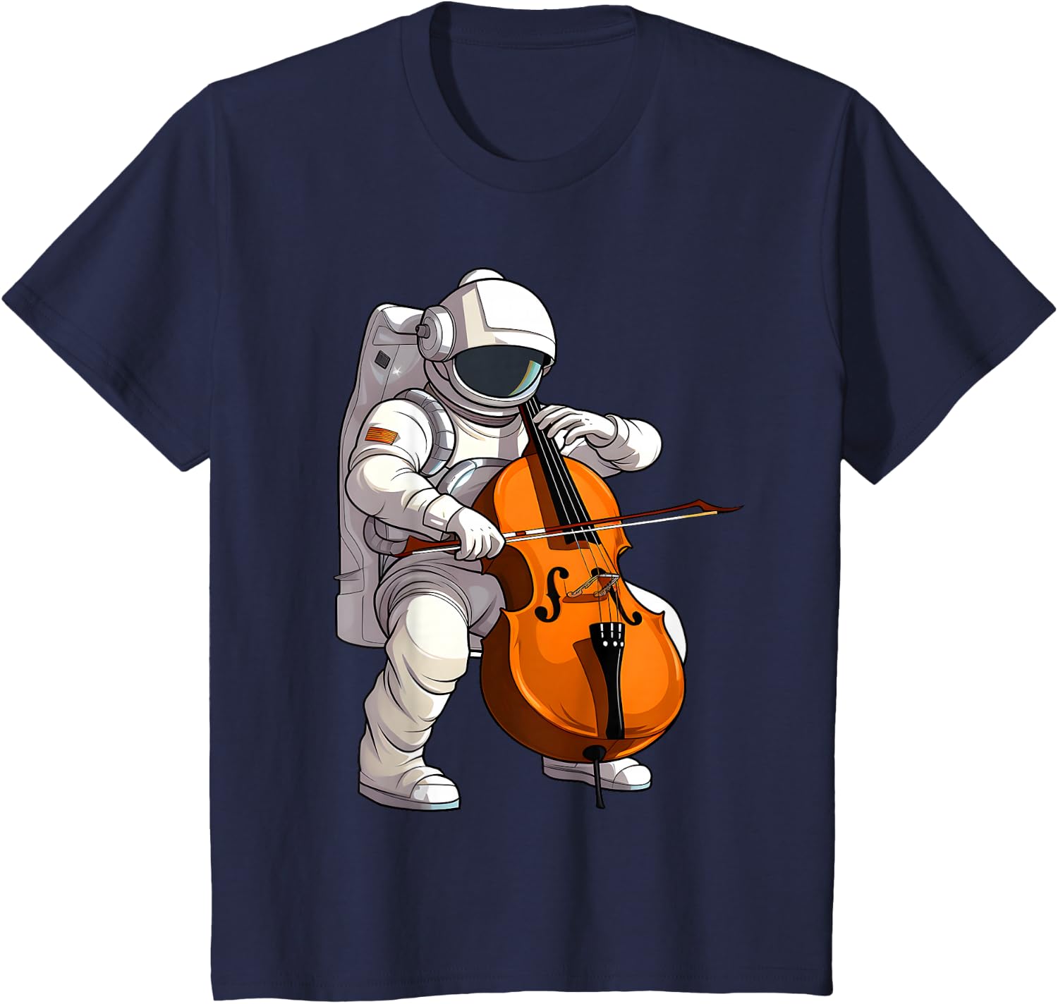 Cool Cello Art Cellist Music Cello Player Astronaut Design T-Shirt