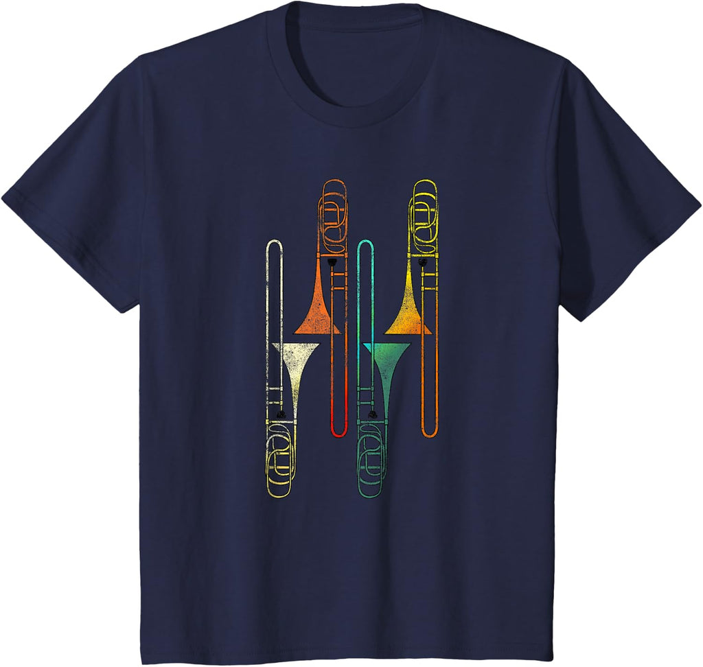 Retro Trombone - Jazz T-Shirt