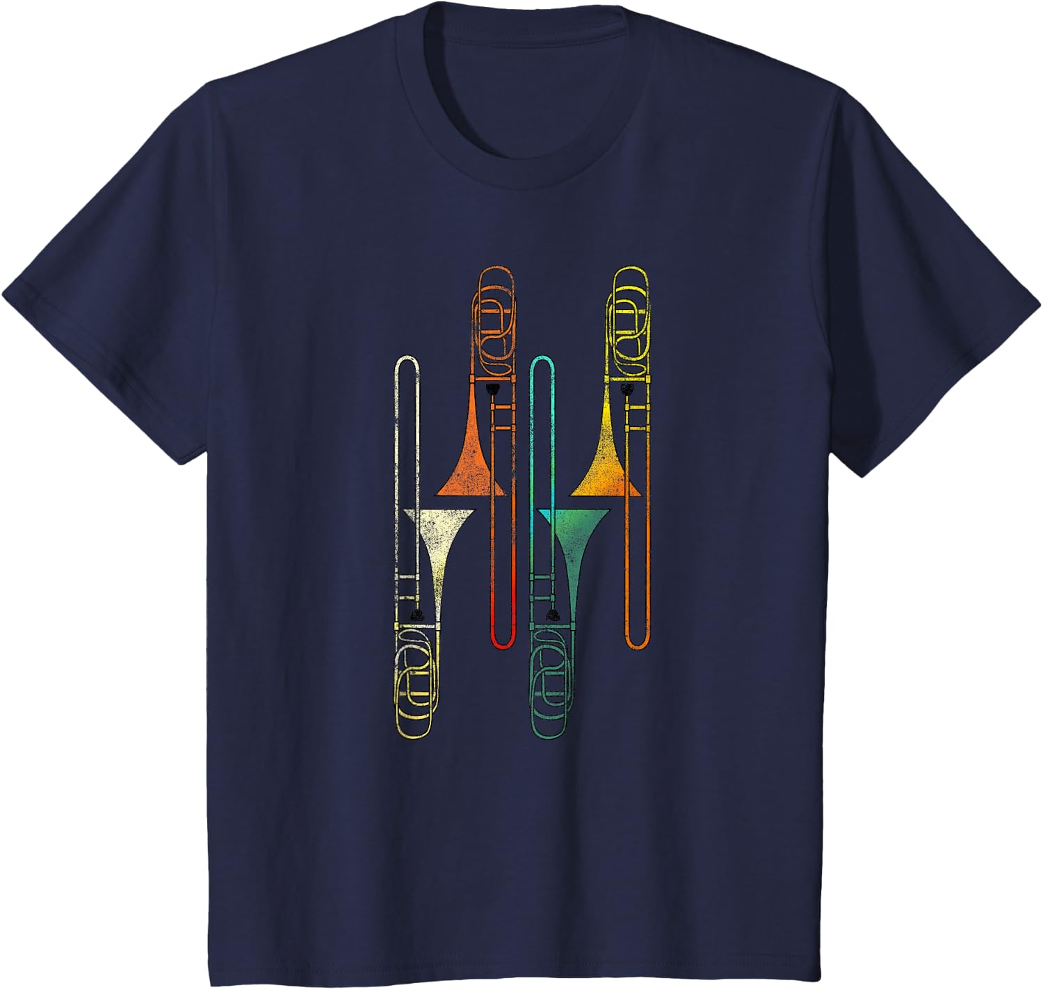 Retro Trombone - Jazz T-Shirt