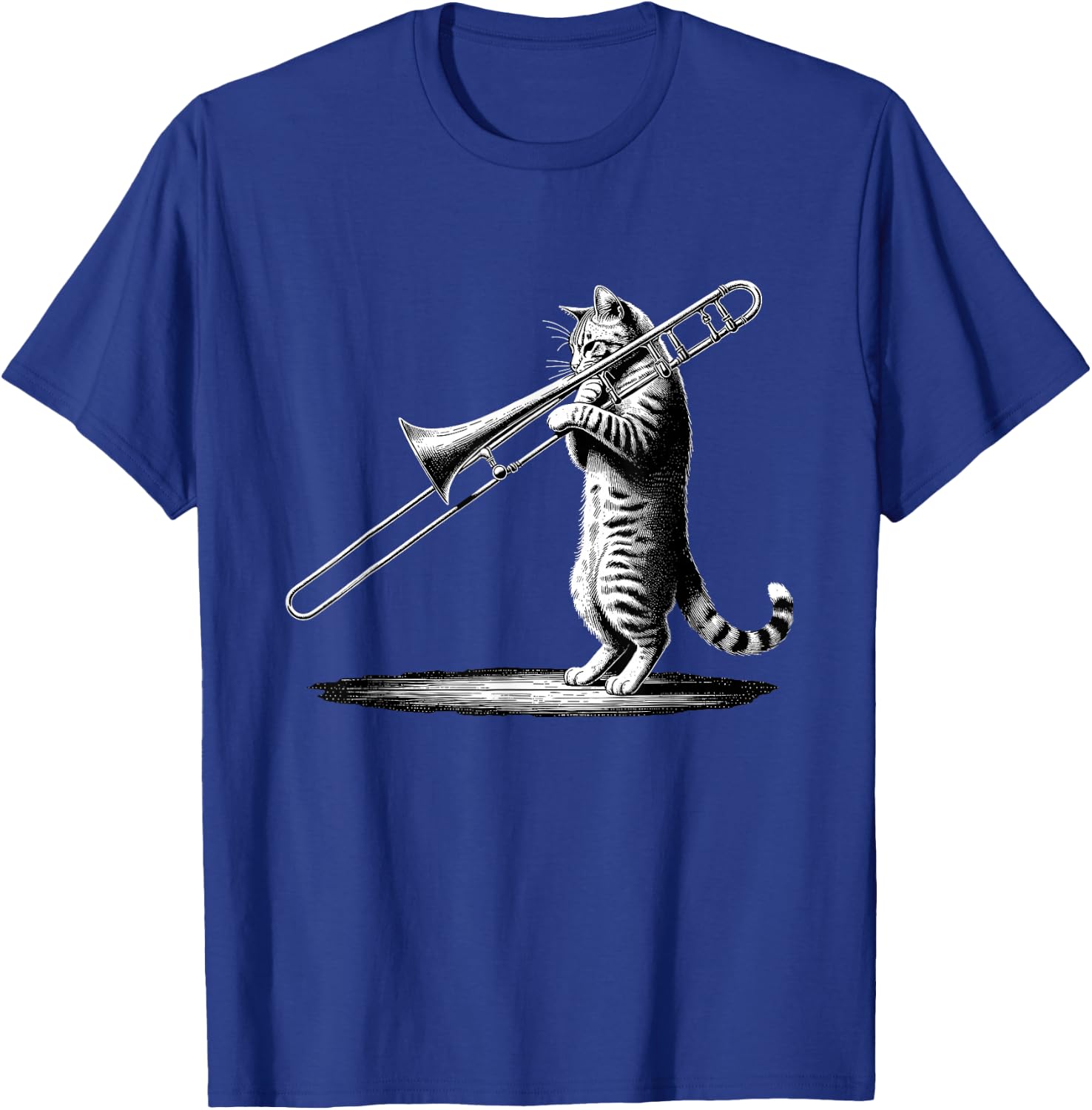 Cat Playing Trombone Player Trombonist Instrument T-Shirt