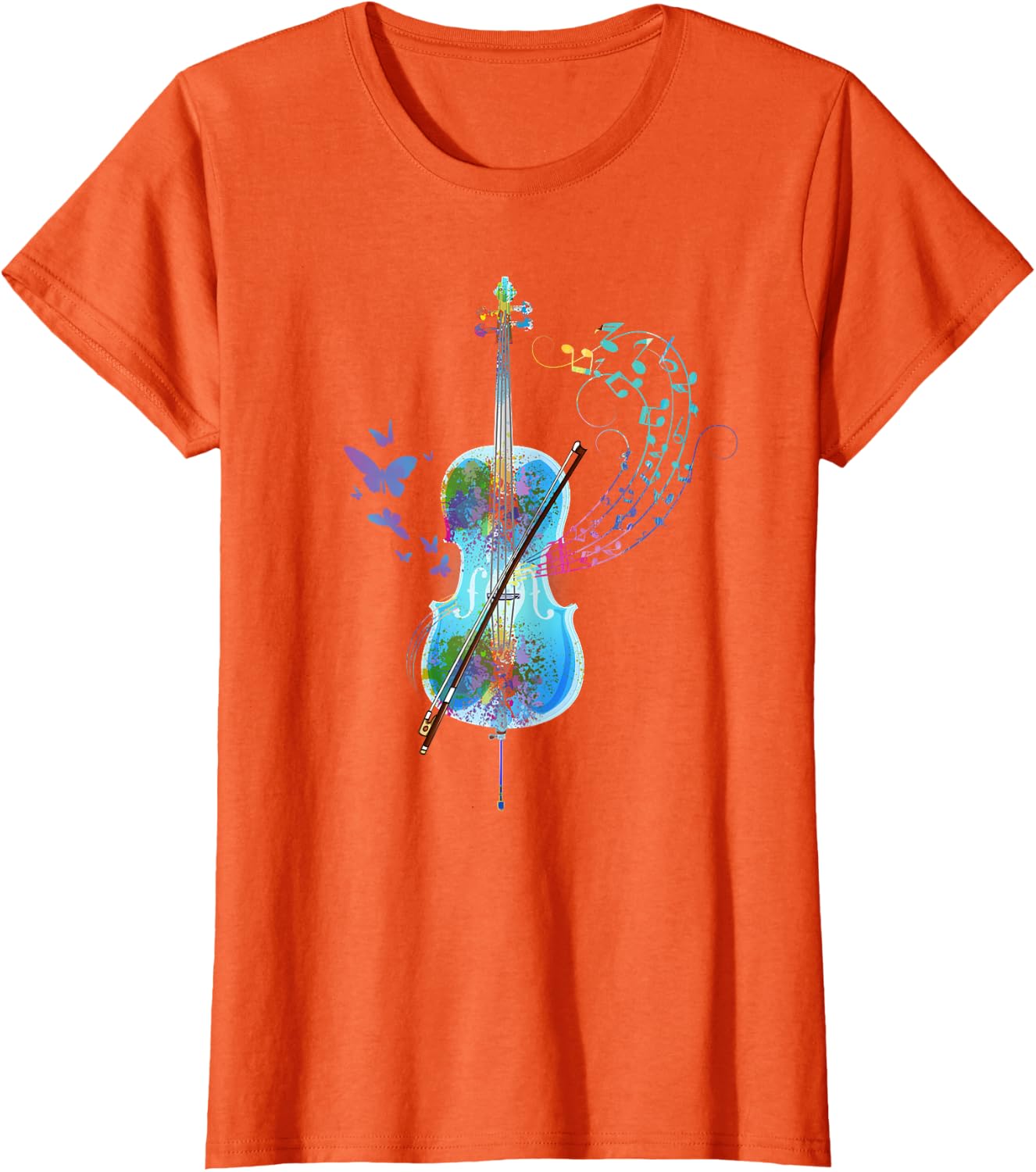 Classical Musical Instrument Colorful Cello T-Shirt