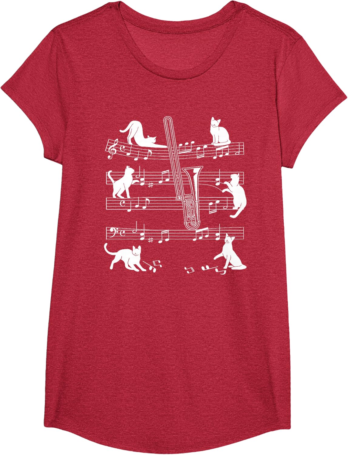 Trombonist Cats for Cat Loving Trombone Players T-Shirt