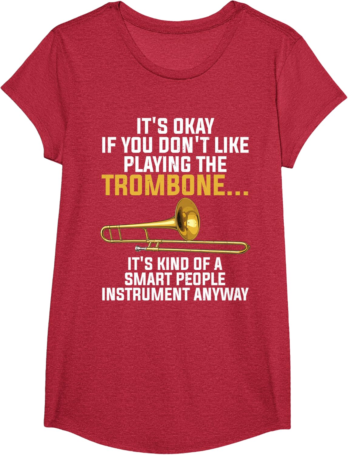 Funny Trombone Art for Men Women Kids Jazz Trombone Player T-Shirt