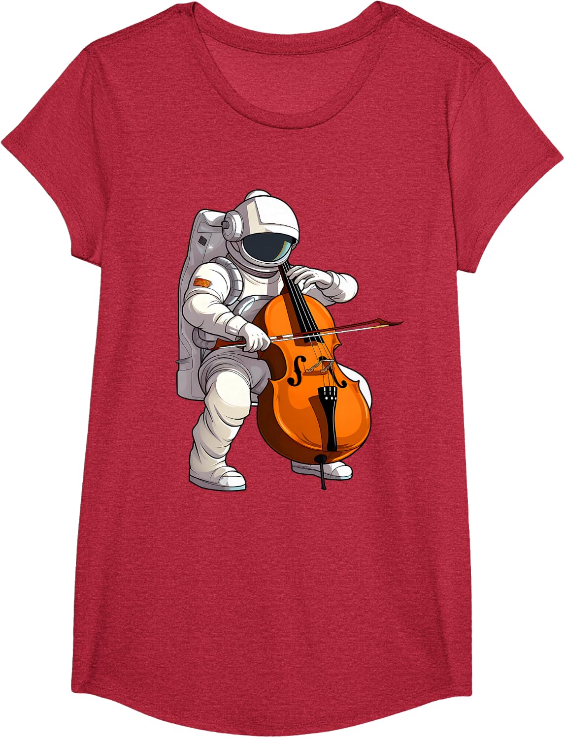 Cool Cello Art Cellist Music Cello Player Astronaut Design T-Shirt