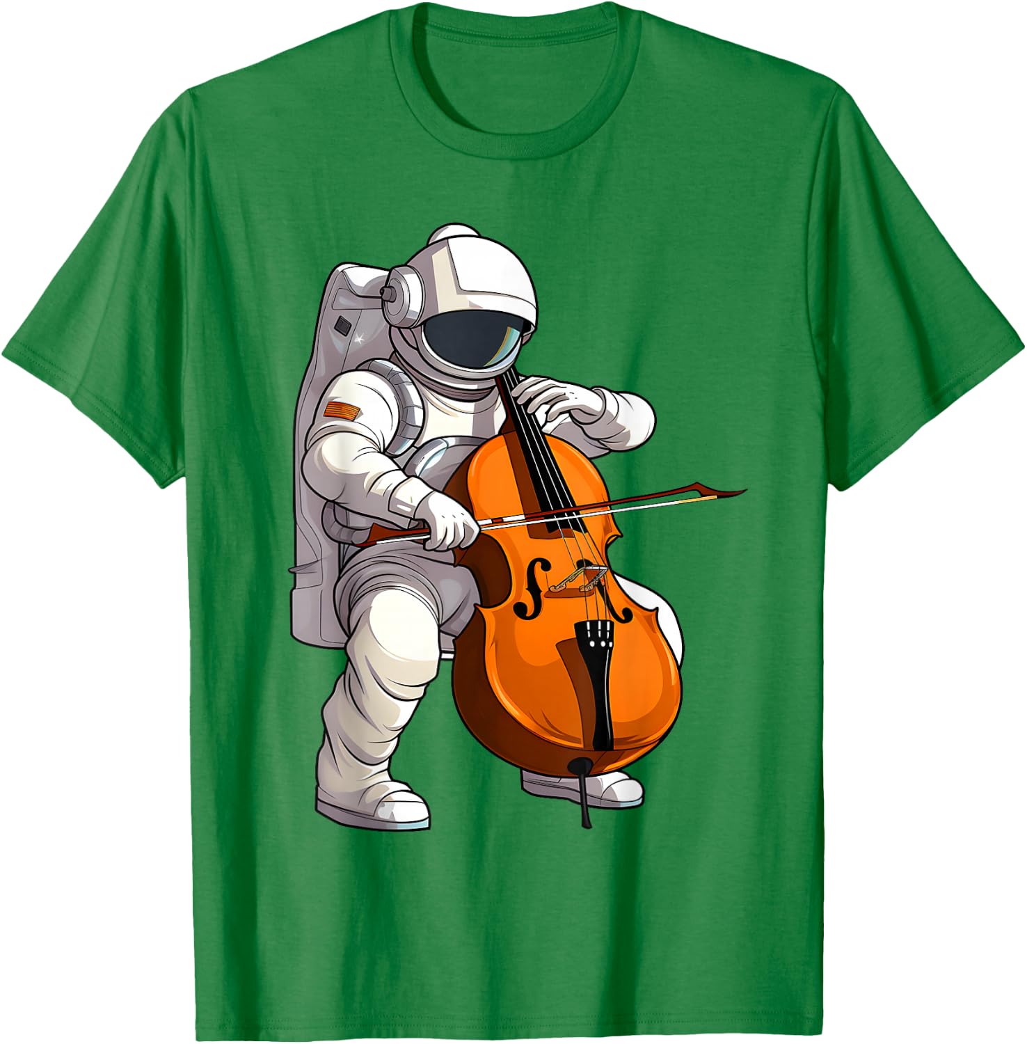 Cool Cello Art Cellist Music Cello Player Astronaut Design T-Shirt