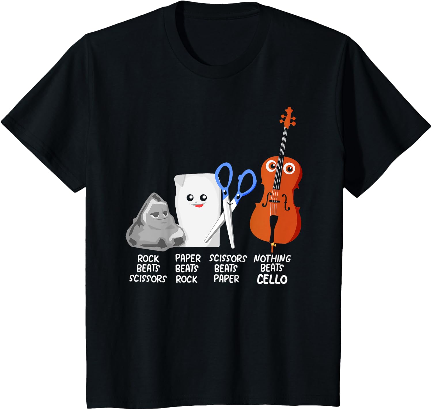 Nothing Beats Cello Quote Shirt Funny Cellist Gift Kids T-Shirt