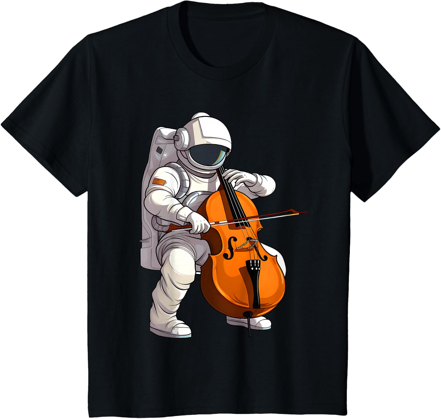 Cool Cello Art Cellist Music Cello Player Astronaut Design T-Shirt