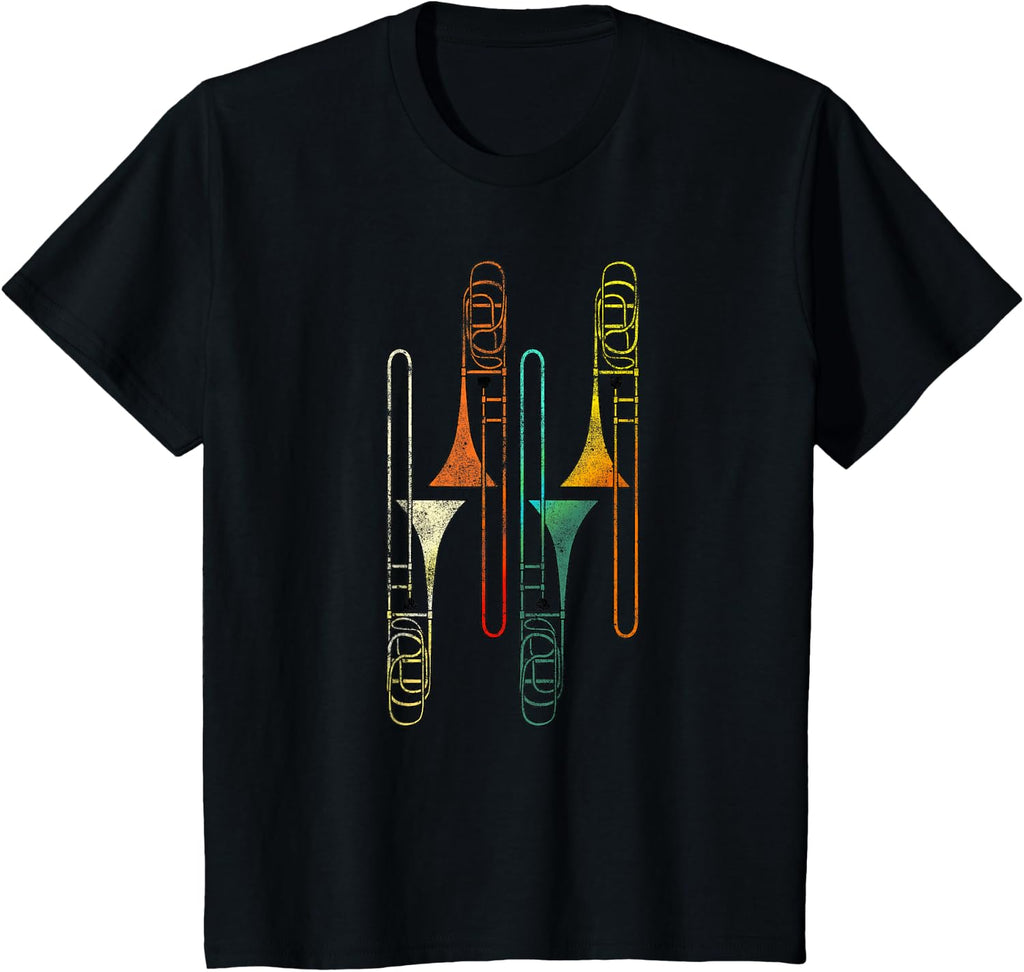 Retro Trombone - Jazz T-Shirt