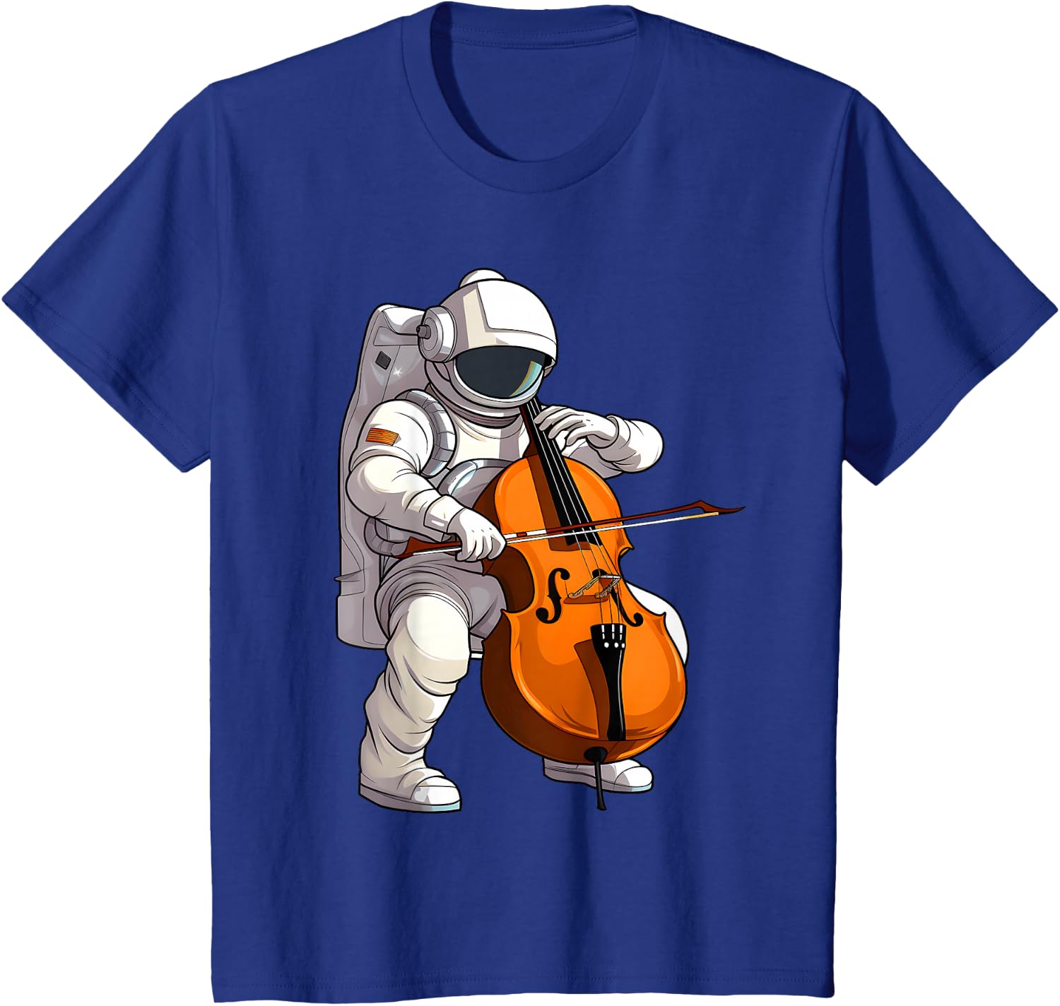 Cool Cello Art Cellist Music Cello Player Astronaut Design T-Shirt