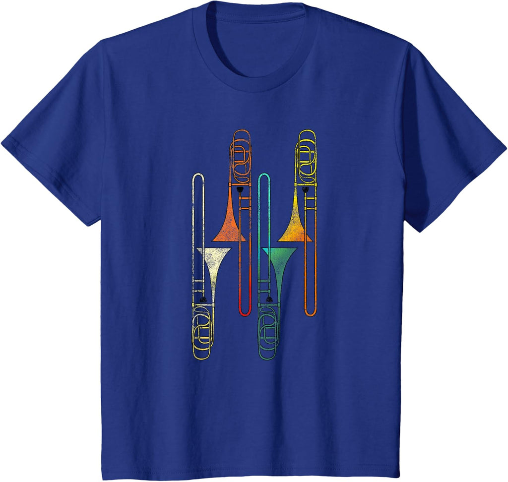 Retro Trombone - Jazz T-Shirt