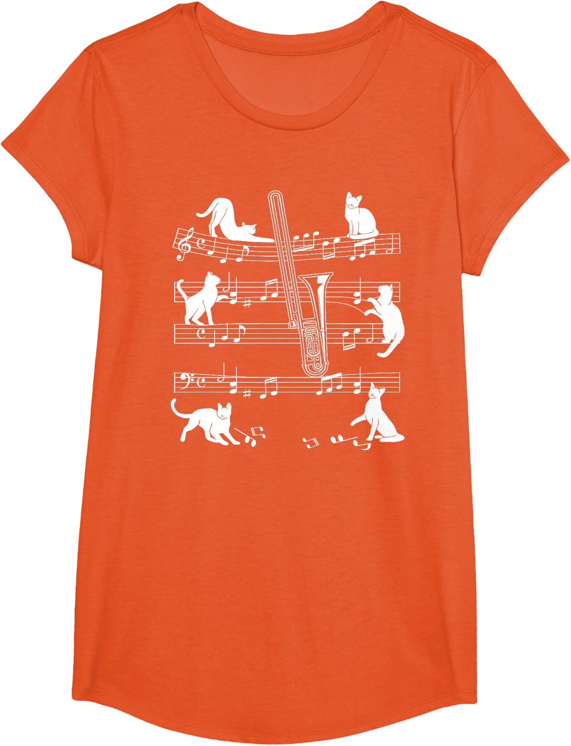 Trombonist Cats for Cat Loving Trombone Players T-Shirt