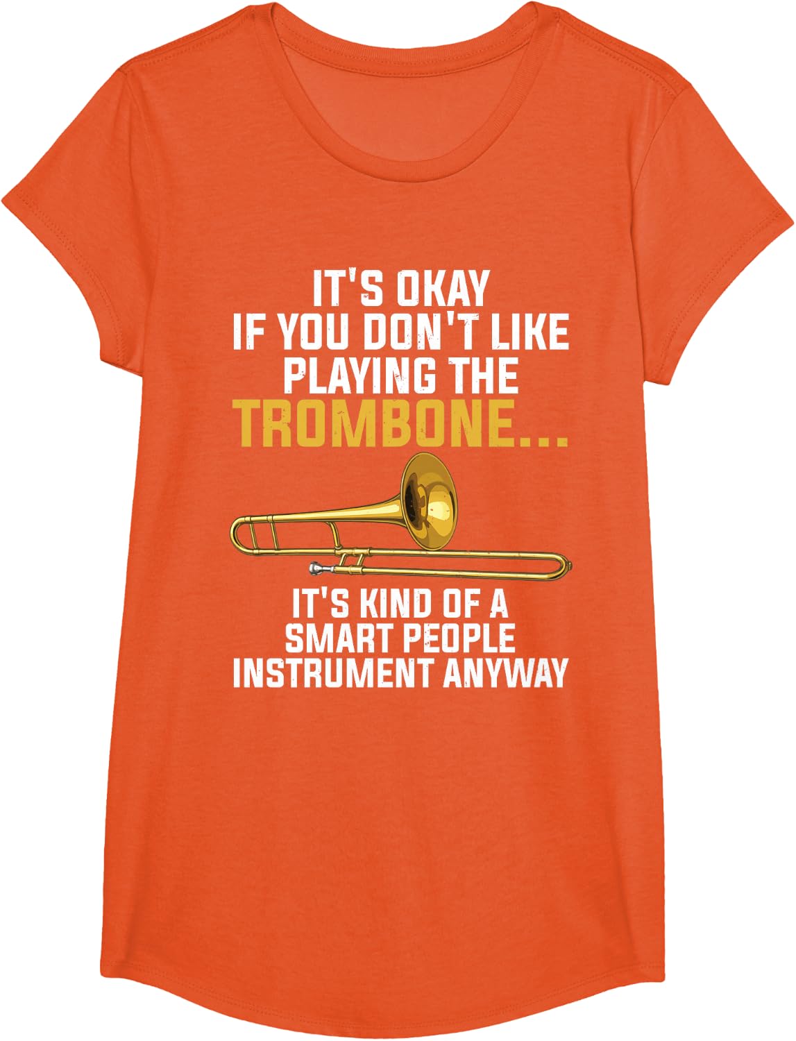 Funny Trombone Art for Men Women Kids Jazz Trombone Player T-Shirt