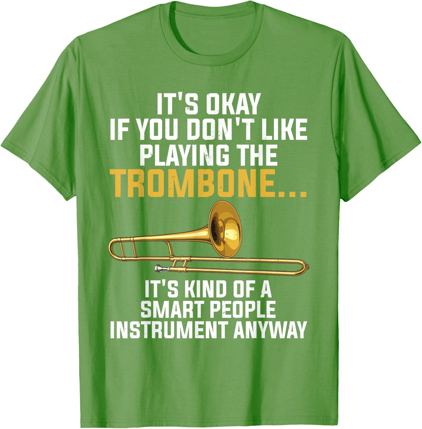 Funny Trombone Art for Men Women Kids Jazz Trombone Player T-Shirt