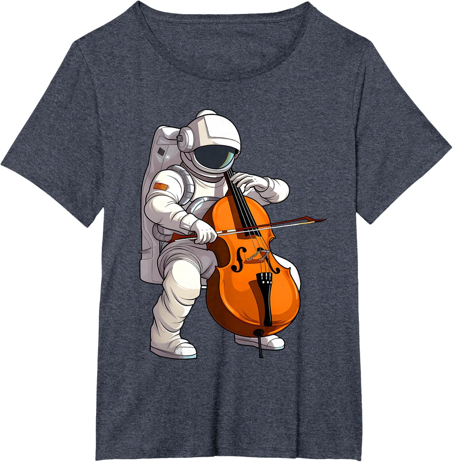 Cool Cello Art Cellist Music Cello Player Astronaut Design T-Shirt
