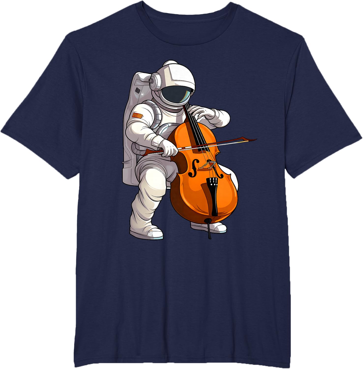 Cool Cello Art Cellist Music Cello Player Astronaut Design T-Shirt