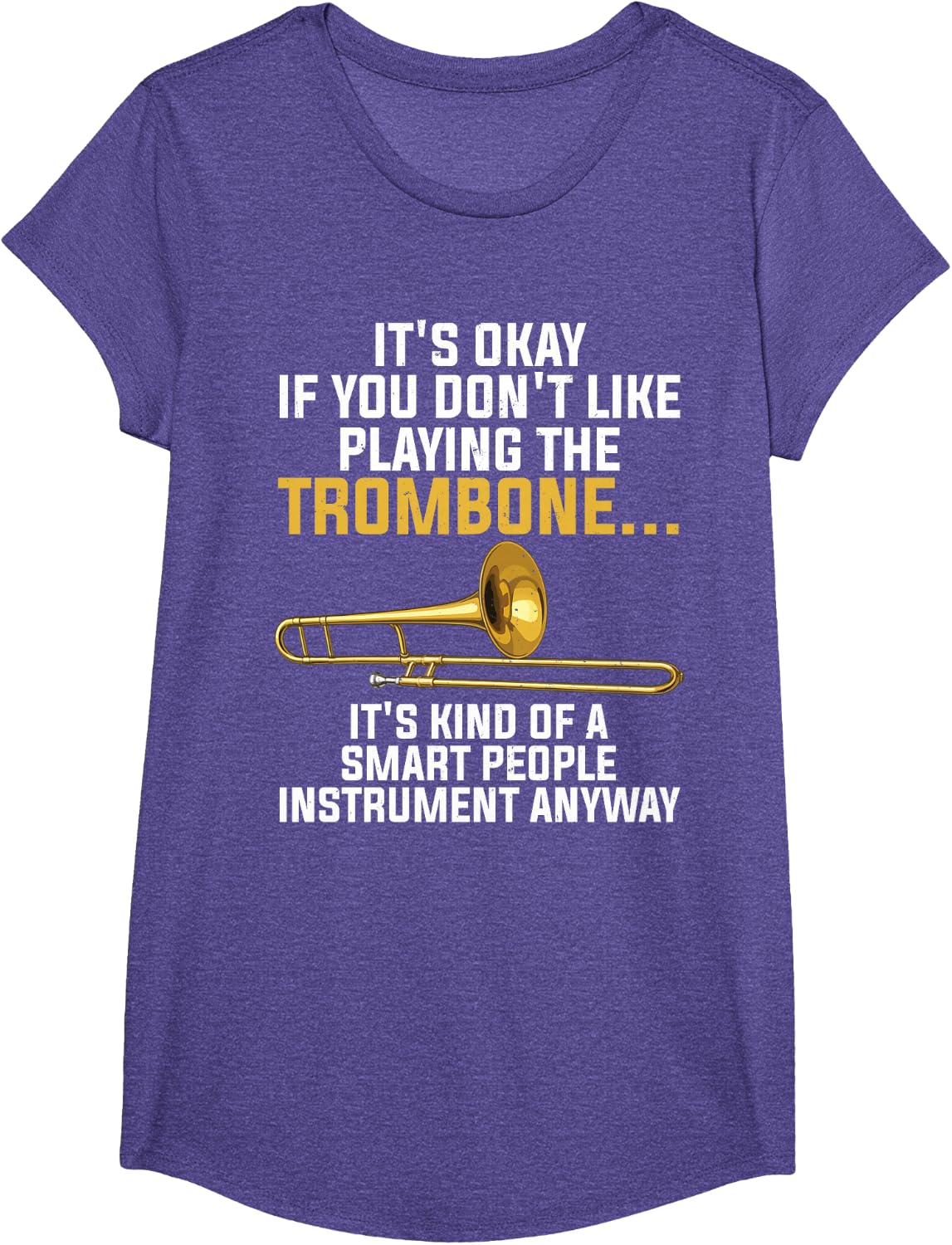 Funny Trombone Art for Men Women Kids Jazz Trombone Player T-Shirt
