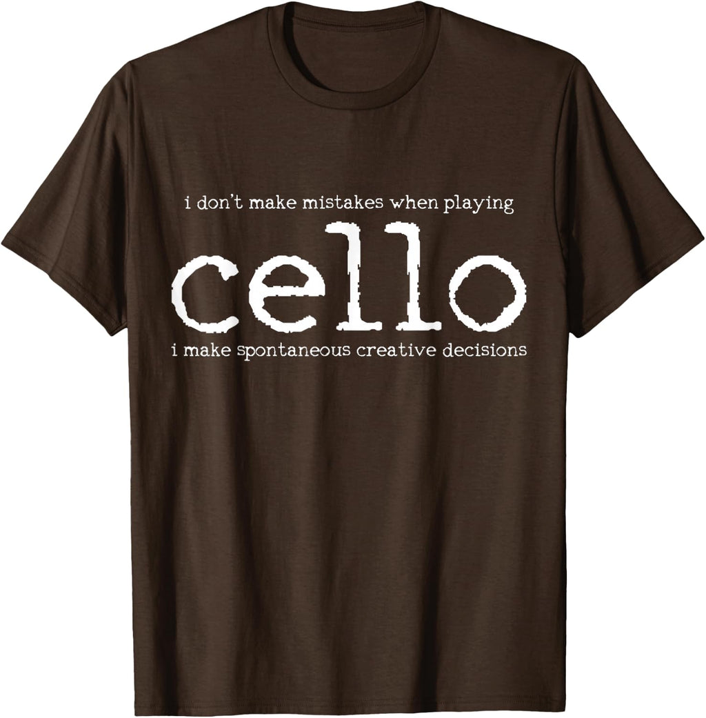 Cello Player Cellist Funny Gift T-Shirt Small