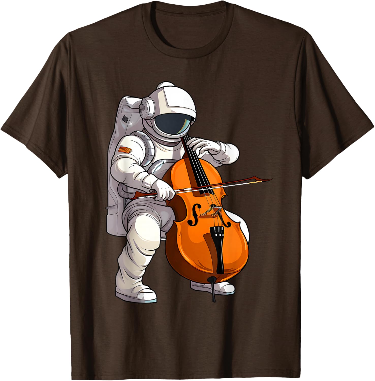 Cool Cello Art Cellist Music Cello Player Astronaut Design T-Shirt