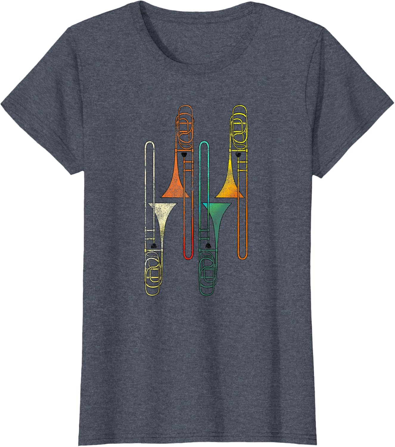 Retro Trombone - Jazz T-Shirt