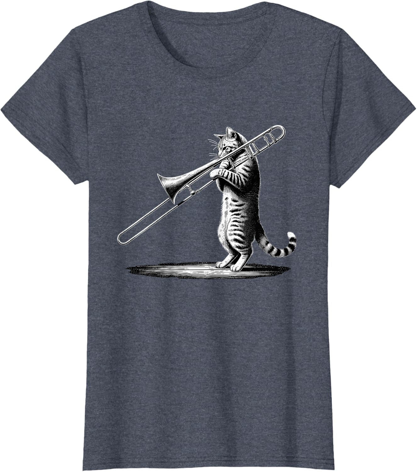 Cat Playing Trombone Player Trombonist Instrument T-Shirt