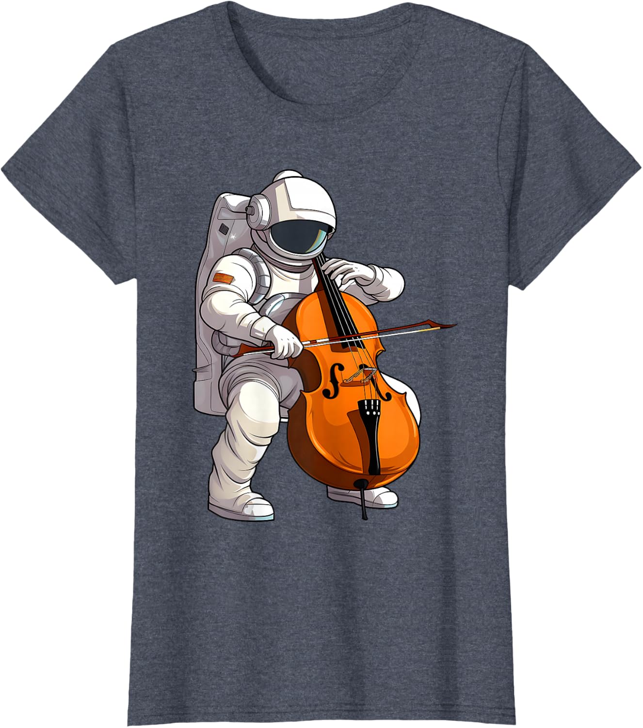 Cool Cello Art Cellist Music Cello Player Astronaut Design T-Shirt