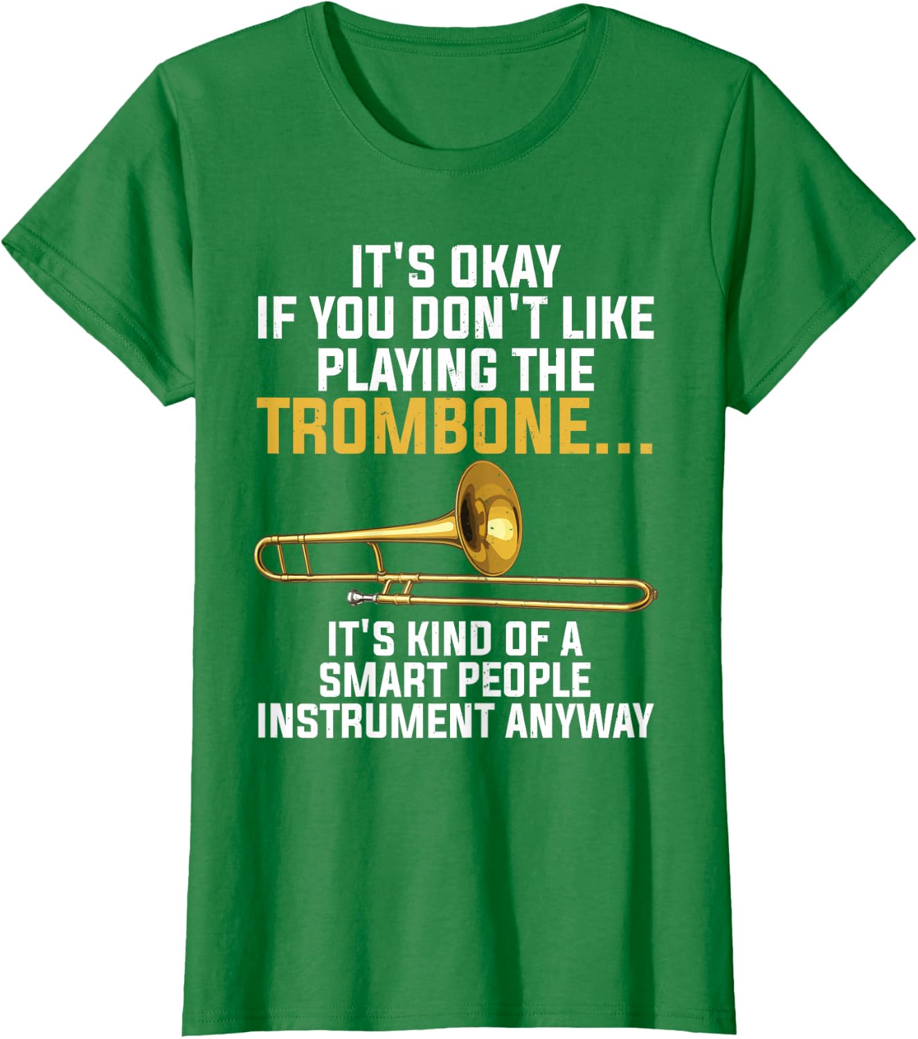 Funny Trombone Art for Men Women Kids Jazz Trombone Player T-Shirt