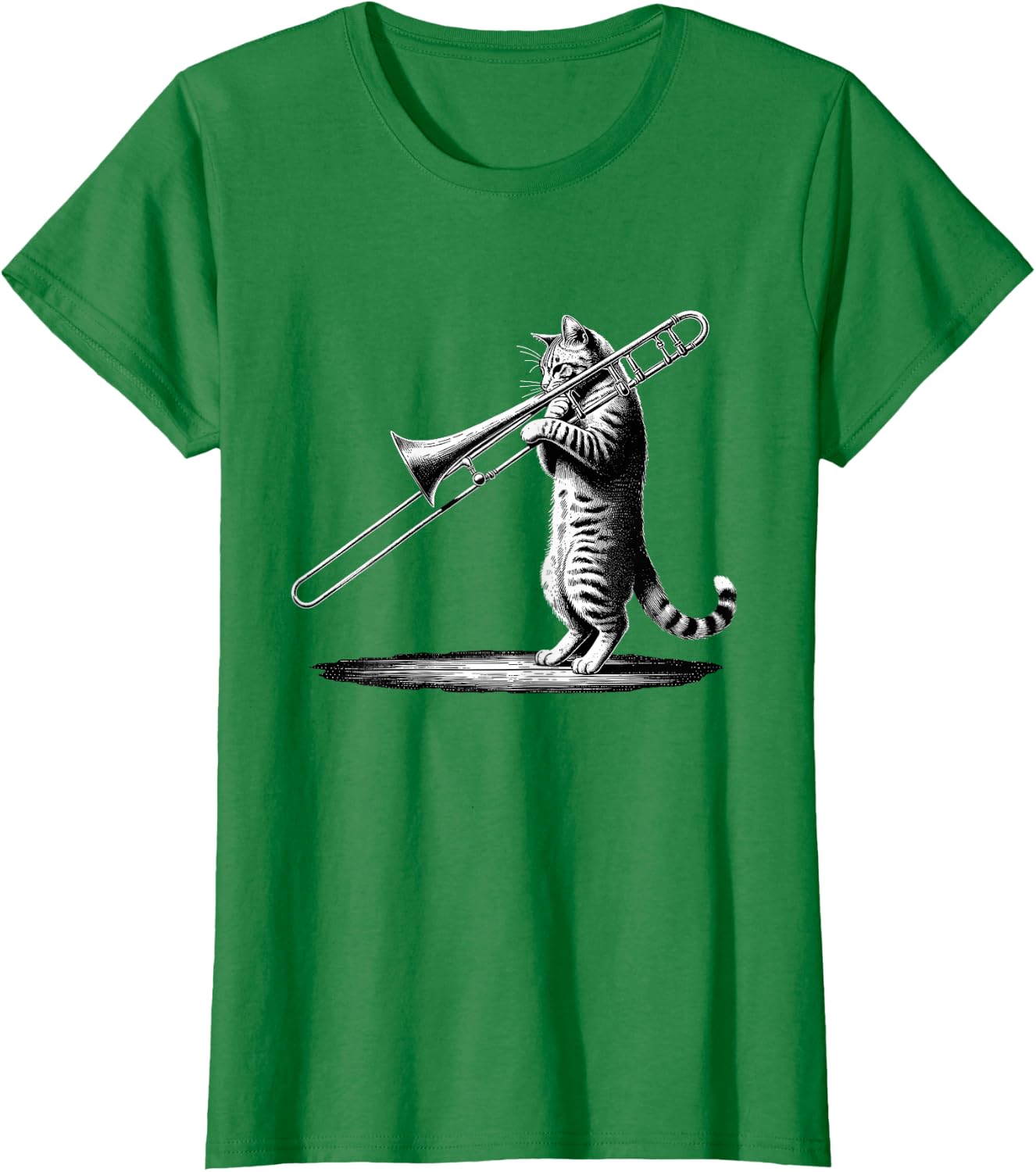 Cat Playing Trombone Player Trombonist Instrument T-Shirt