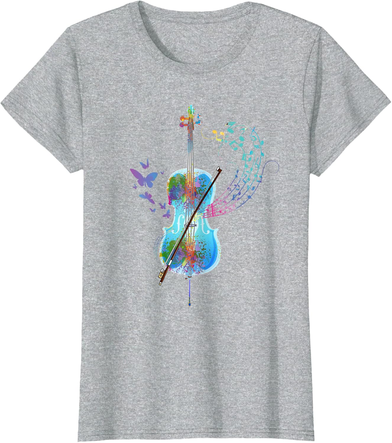 Classical Musical Instrument Colorful Cello T-Shirt