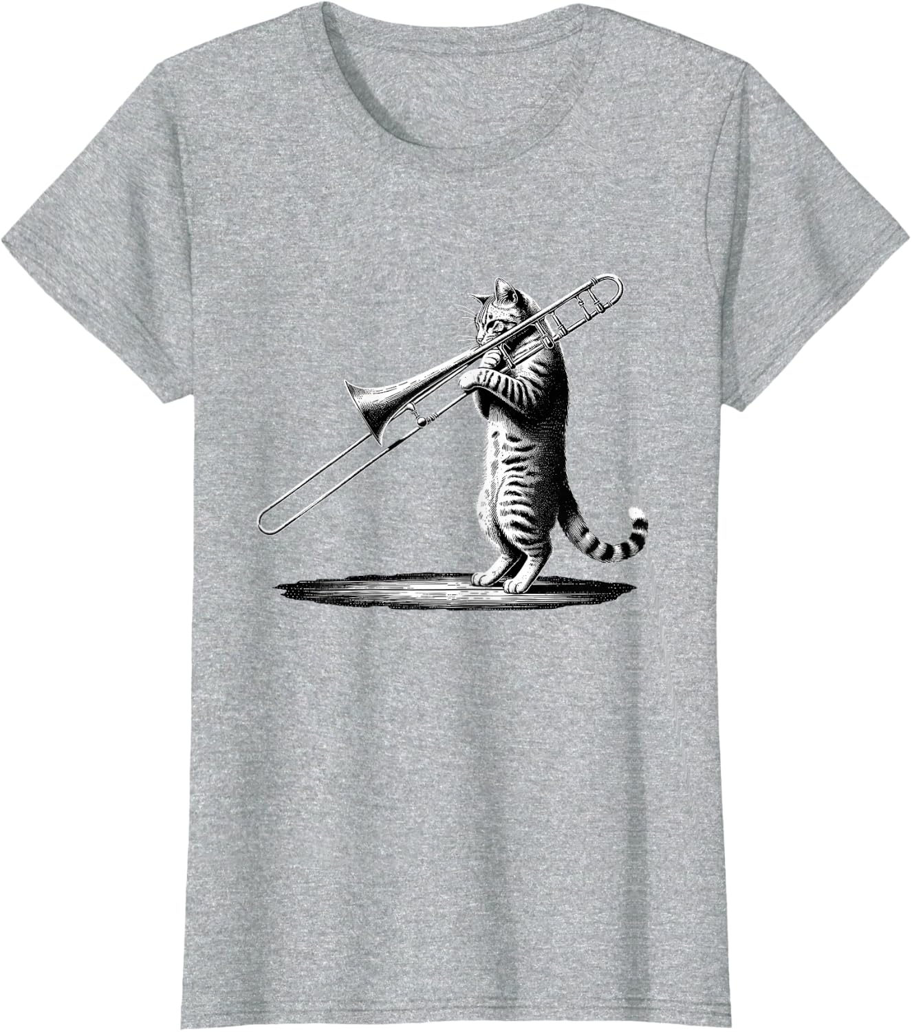 Cat Playing Trombone Player Trombonist Instrument T-Shirt