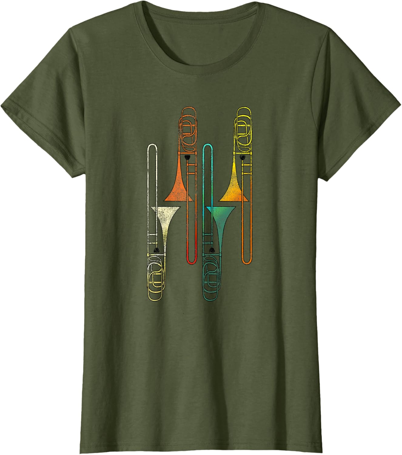 Retro Trombone - Jazz T-Shirt