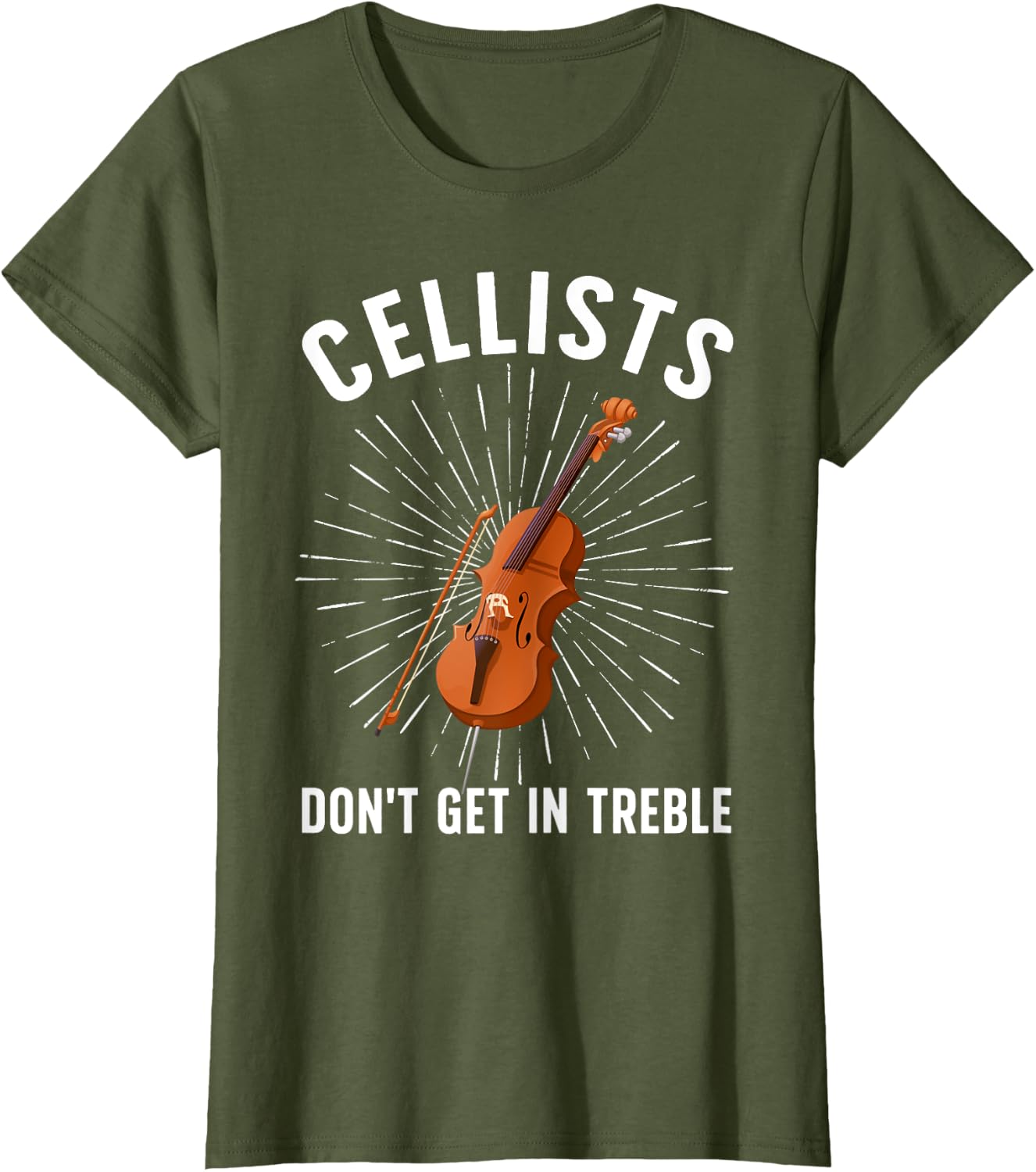 Best Cello Player Art for Men Women Kids Cello Lover Cellist T-Shirt