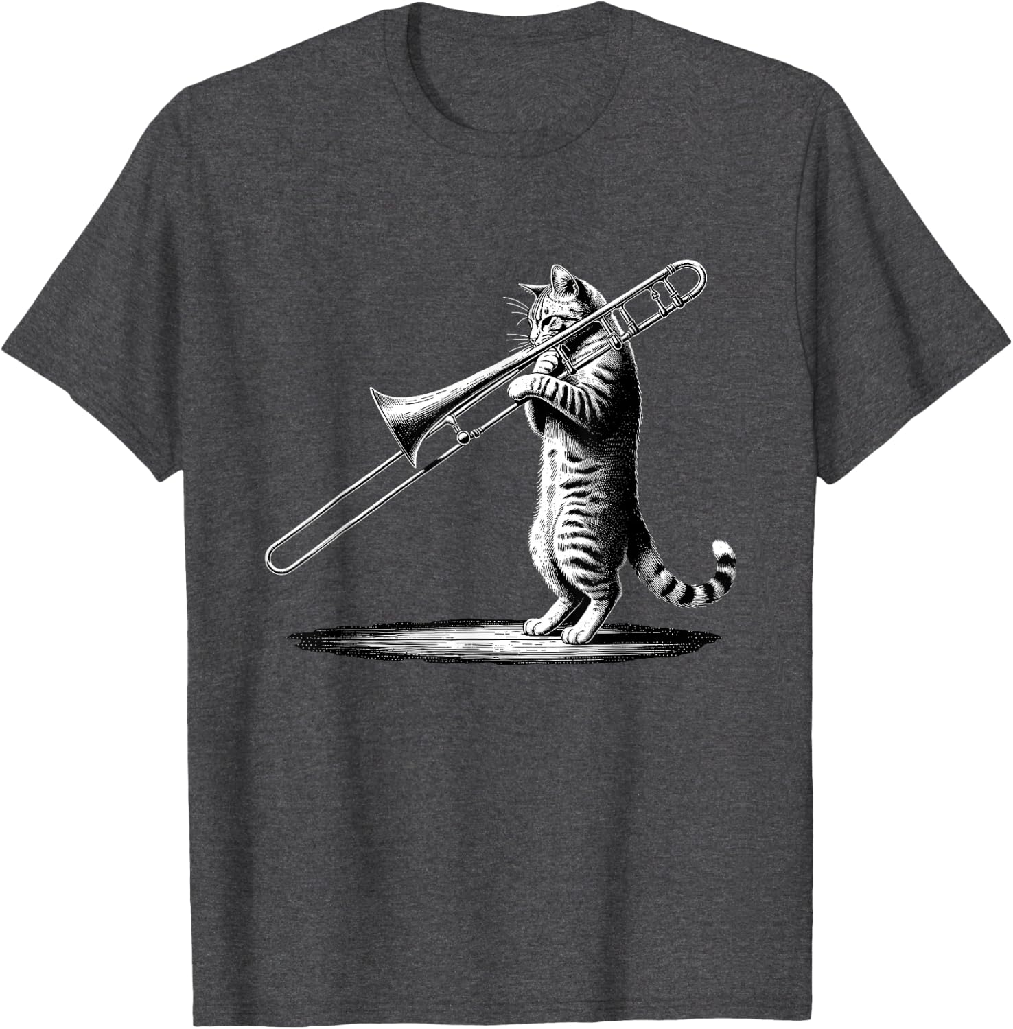 Cat Playing Trombone Player Trombonist Instrument T-Shirt