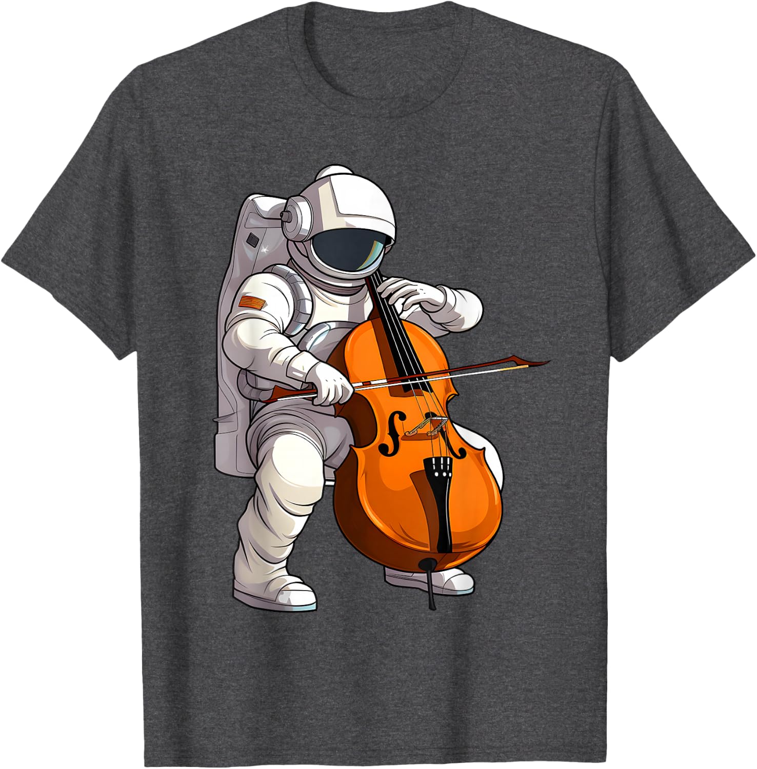 Cool Cello Art Cellist Music Cello Player Astronaut Design T-Shirt