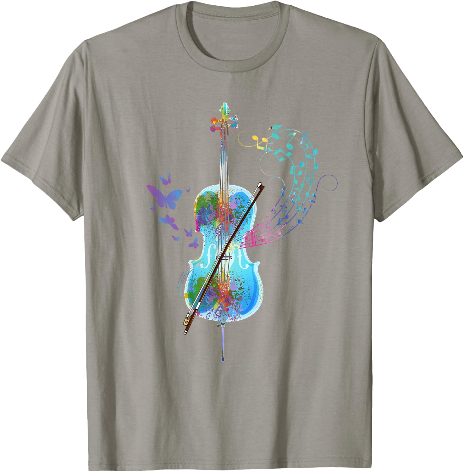 Classical Musical Instrument Colorful Cello T-Shirt