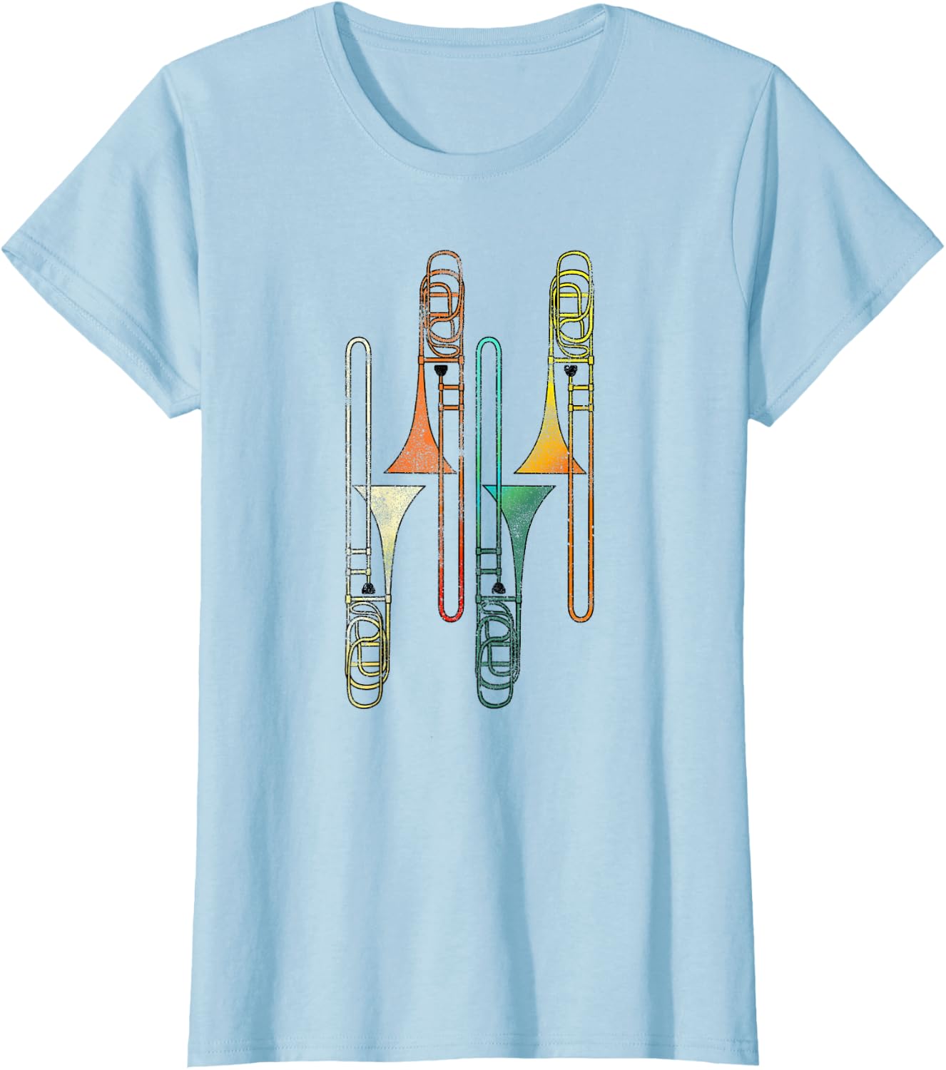 Retro Trombone - Jazz T-Shirt