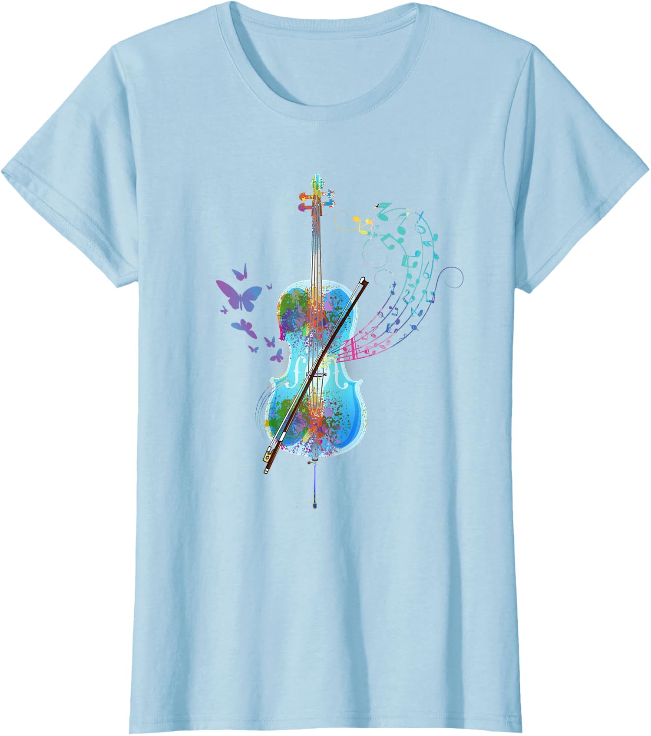 Classical Musical Instrument Colorful Cello T-Shirt