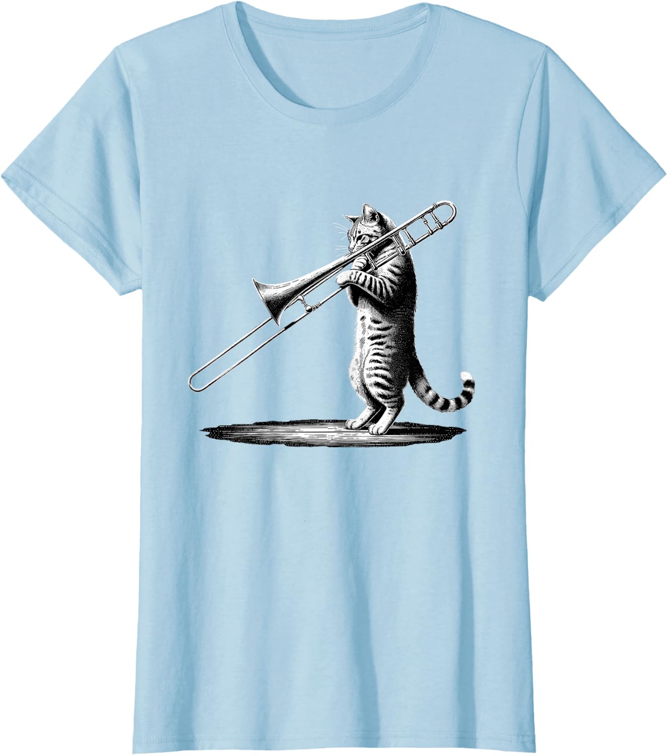 Cat Playing Trombone Player Trombonist Instrument T-Shirt